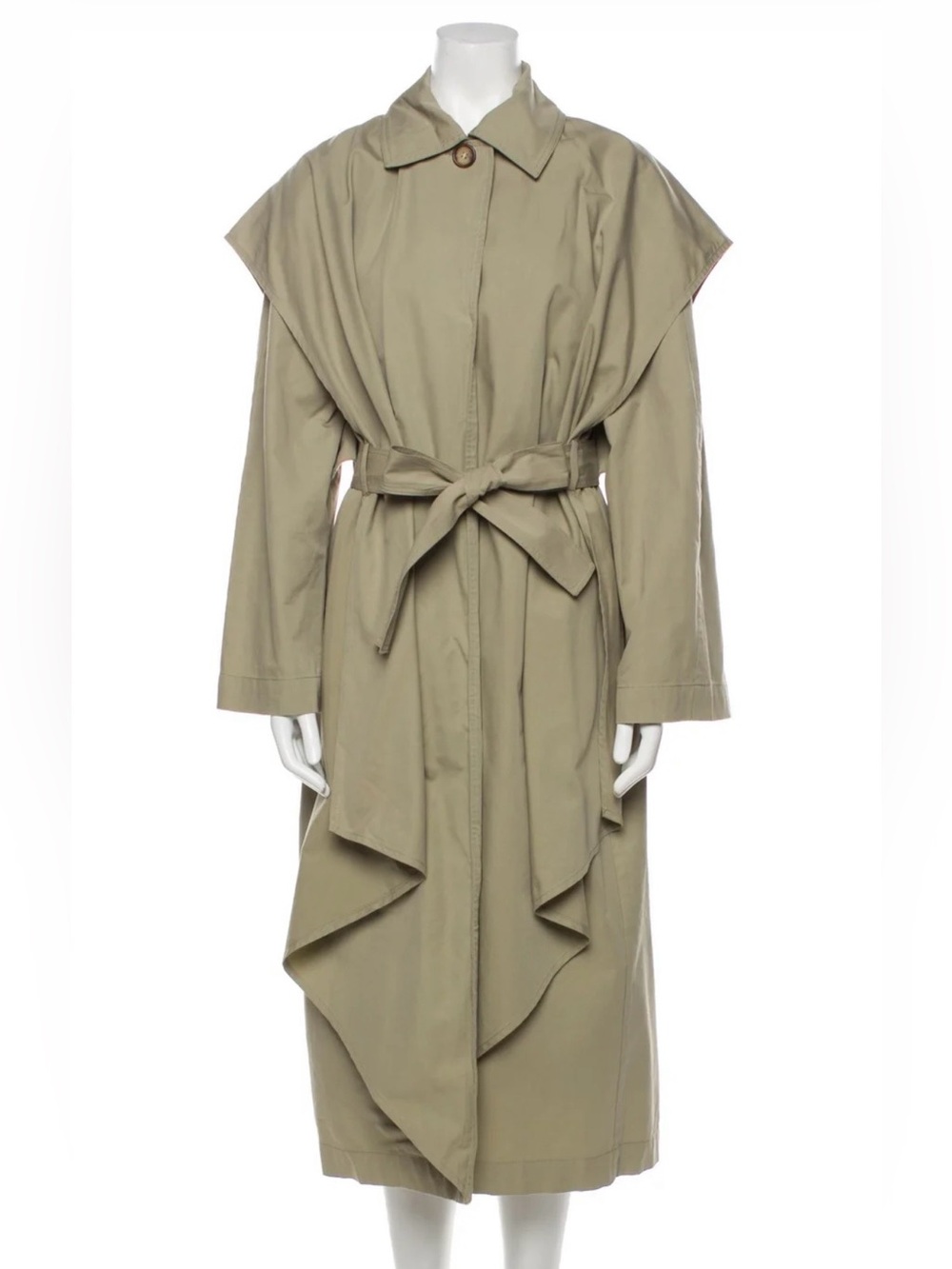 Authentic Toteme beige layered trench coat XS